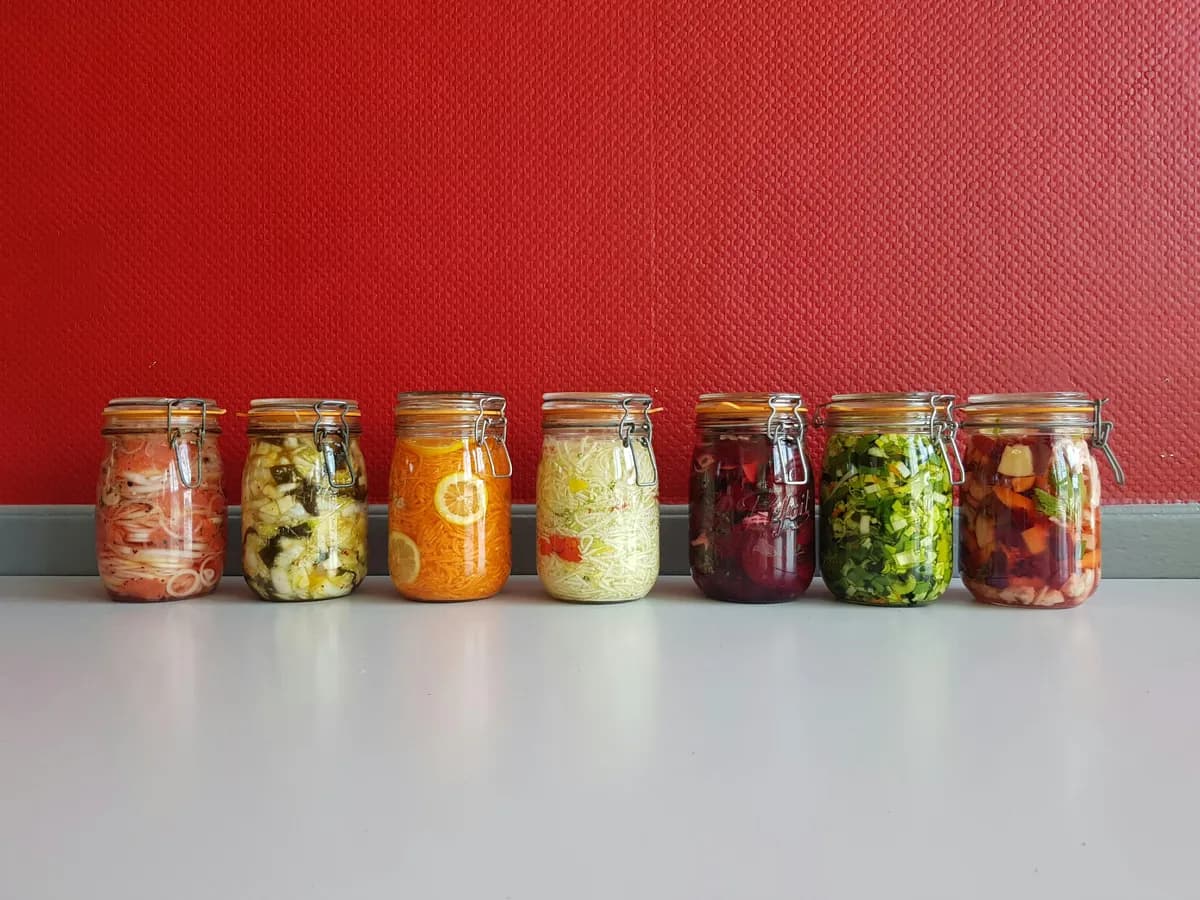 Fermented foods: yogurt, kefir, sauerkraut, and kimchi