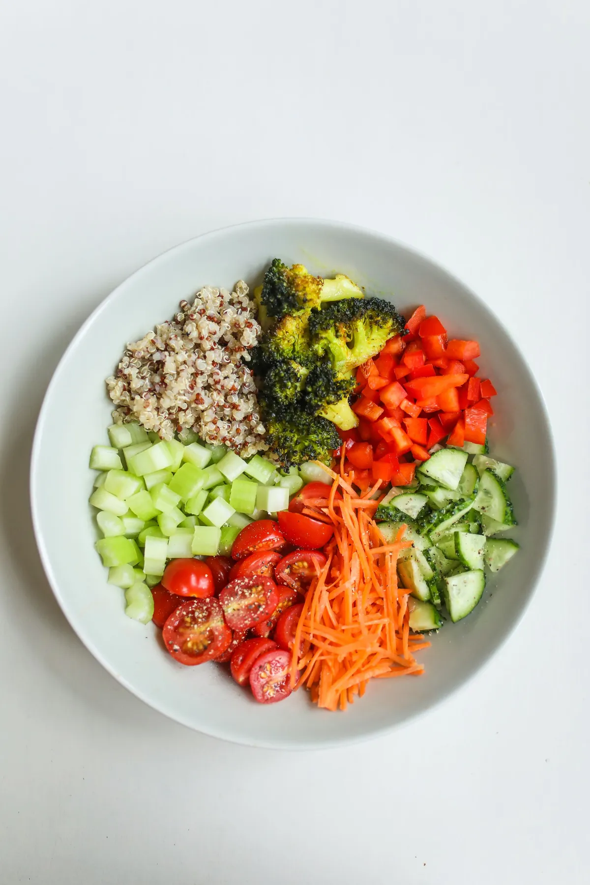 Fiber-rich foods: vegetables, legumes, whole grains, and fruit