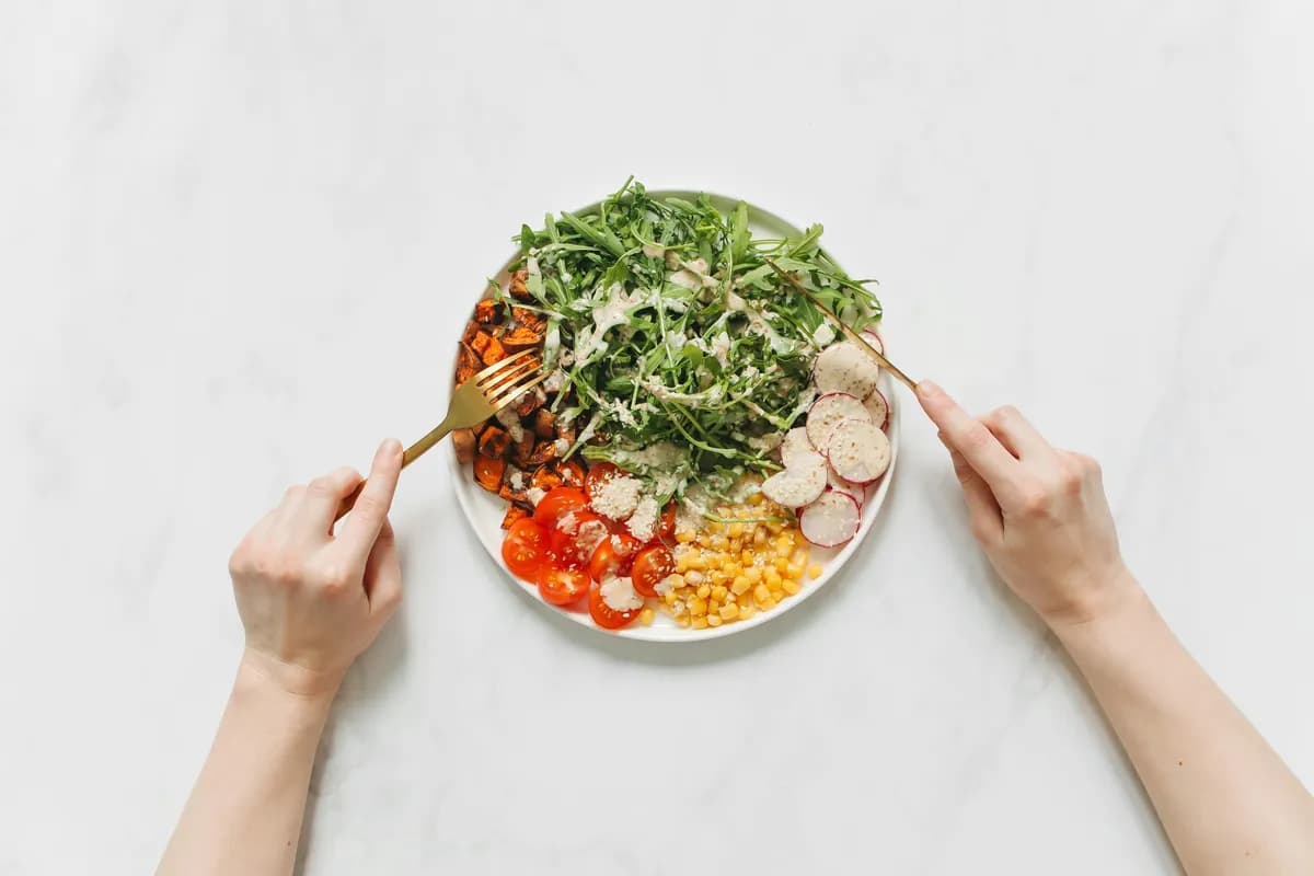 Gut-friendly balanced meal